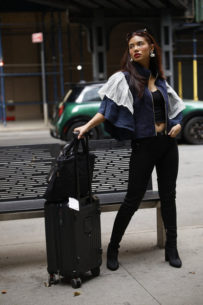 Gantimpala Denim with Callado Piña Collar