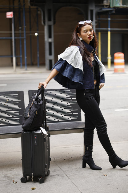 Gantimpala Denim with Callado Piña Collar