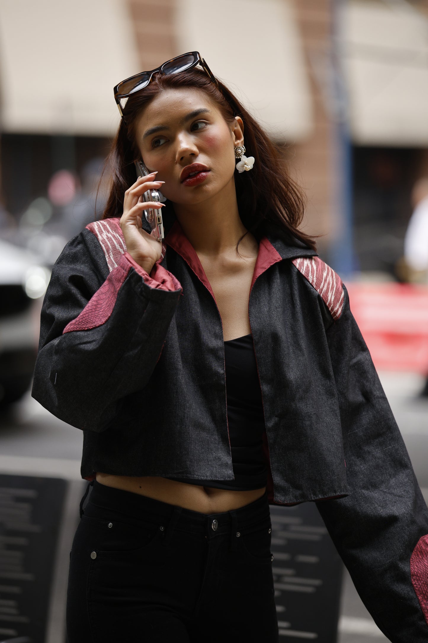 Jessica NY Coat with Tnalak and Binakol