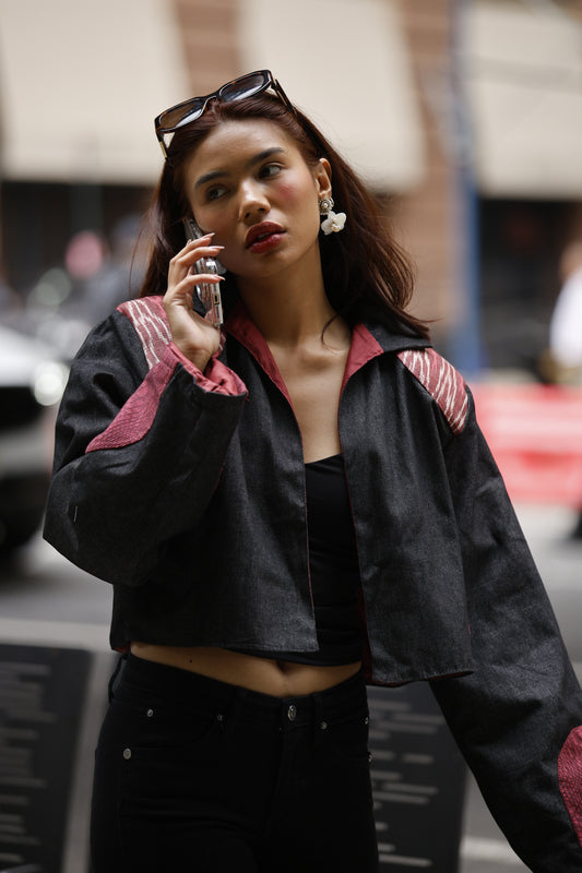 Jessica NY Coat with Tnalak and Binakol