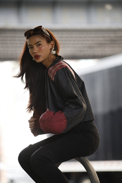 Jessica NY Coat with Tnalak and Binakol