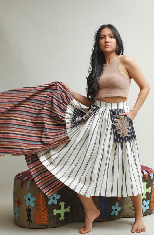 Manila Skirt in Stripes