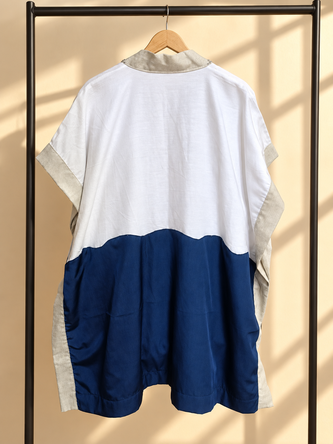 GLAMOROSA COVER UP WHITE LINEN WITH BANGKA ACCENT
