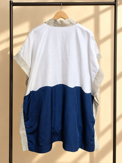 GLAMOROSA COVER UP WHITE LINEN WITH BANGKA ACCENT