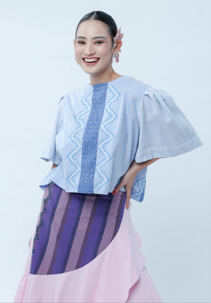 Sayaw Wrap Skirt in Pink NY