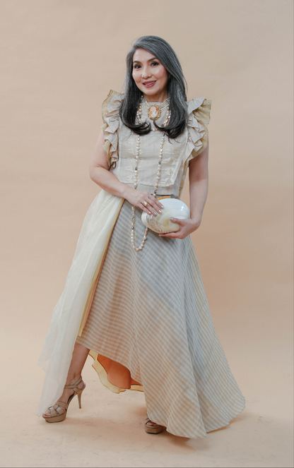Barong Bib in Suksuk Handweave of Aklan