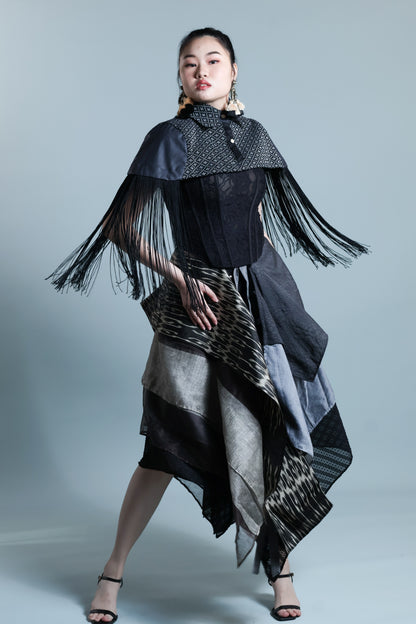 NAG-IISA KANG BIDA, BLACK FRINGE TOP WITH WEAVE OF ZAMBOANGA