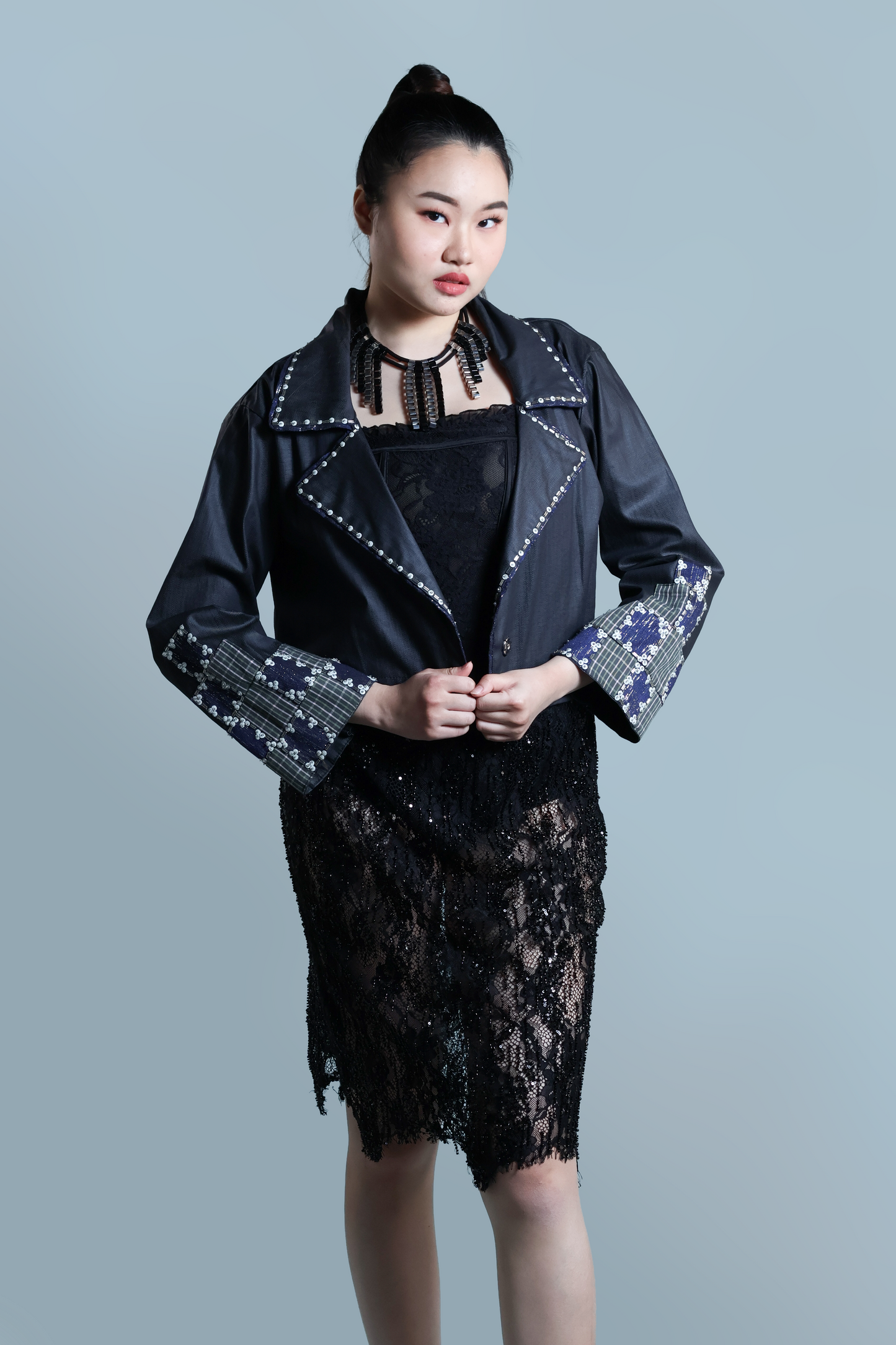 PATADYONG STATEMENT JACKET IN WAX DENIM