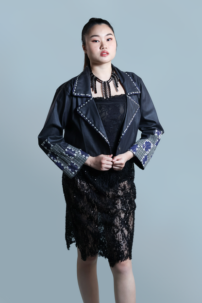 PATADYONG STATEMENT JACKET IN WAX DENIM