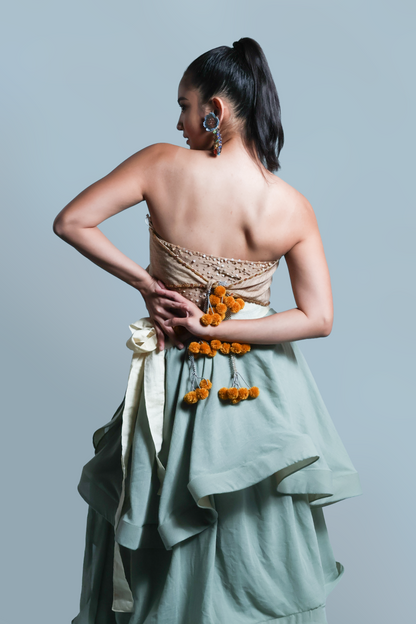 BAGOBO SCARF ON EARTH BINAKOL WITH POMPOM