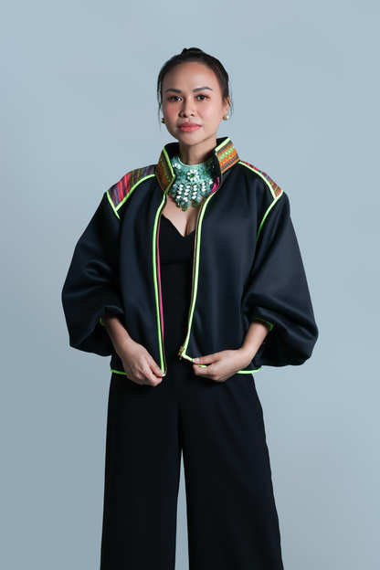 BUTTERFLY JACKET IN KALINGA CORDILLERA WEAVE