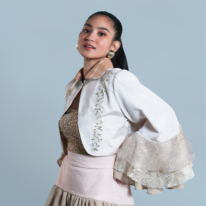 LEAD SINGER PONCHO IN CREAM TNALAK