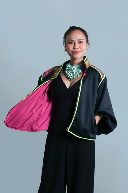 BUTTERFLY JACKET IN KALINGA CORDILLERA WEAVE