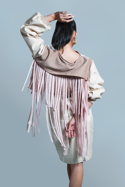 LOVE LETTER STATEMENT JACKET IN EARTH OF KABANKALAN NEGROS IN SOFT DENIM