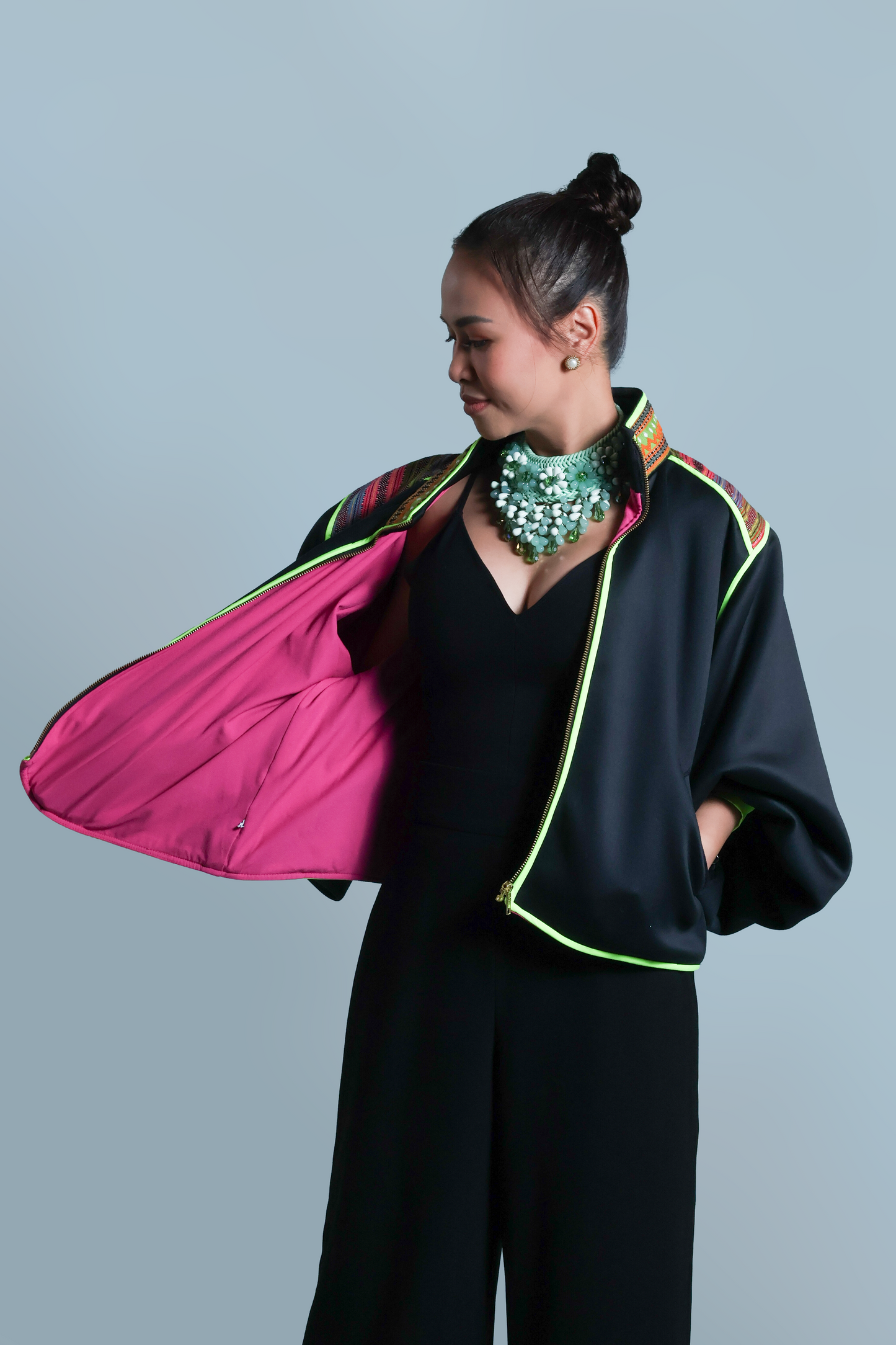 BUTTERFLY JACKET IN KALINGA CORDILLERA WEAVE