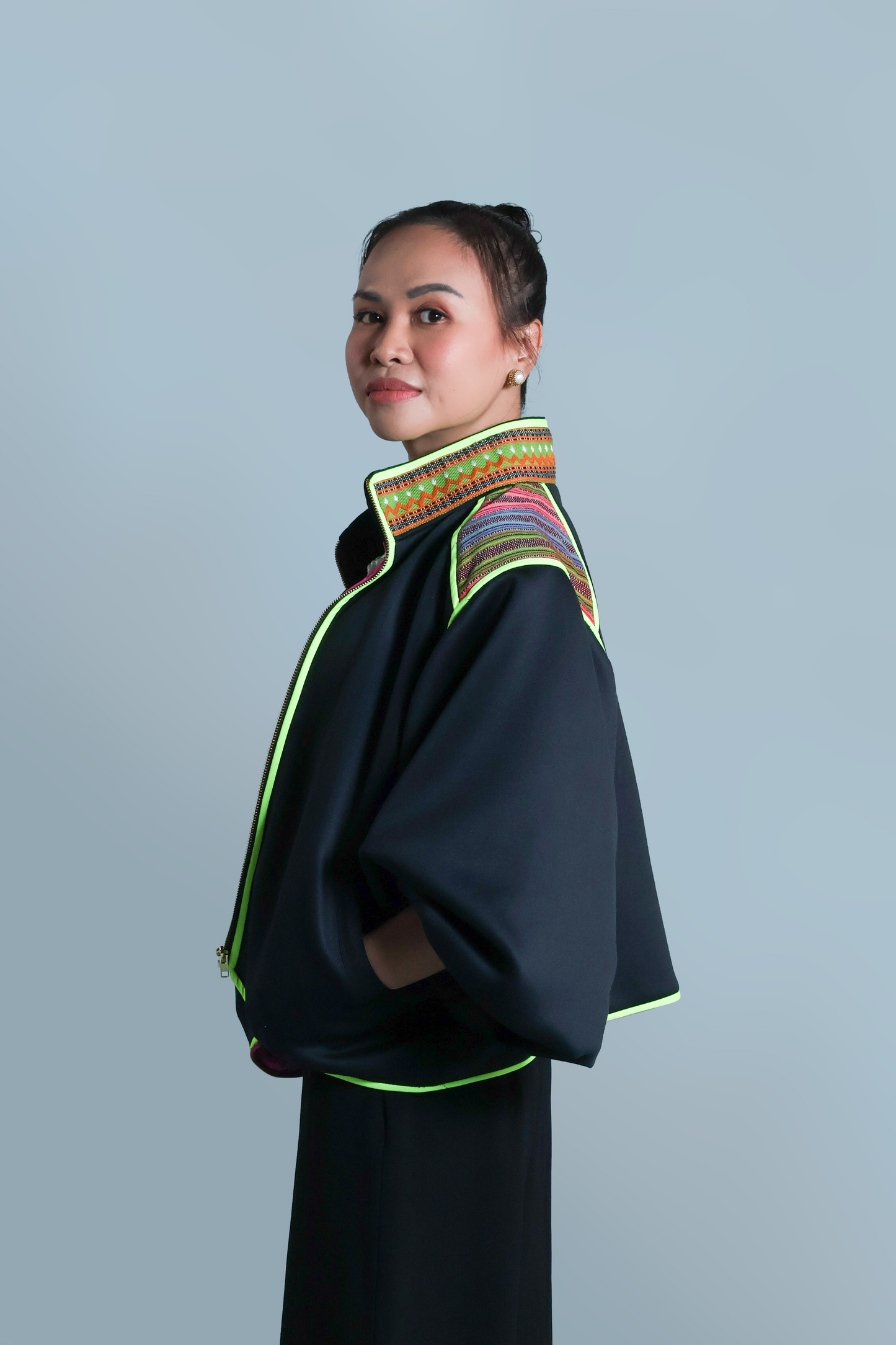 BUTTERFLY JACKET IN KALINGA CORDILLERA WEAVE