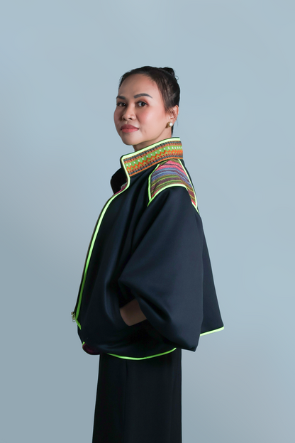BUTTERFLY JACKET IN KALINGA CORDILLERA WEAVE