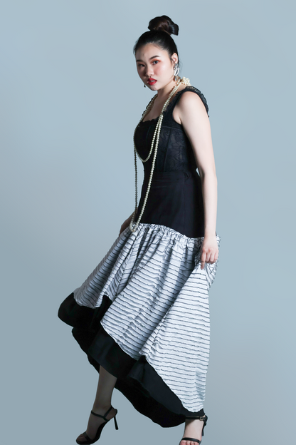NEBUKADNEZZAR SKIRT BLACK WHITE