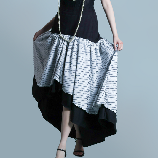 NEBUKADNEZZAR SKIRT BLACK WHITE