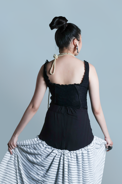 NEBUKADNEZZAR SKIRT BLACK WHITE