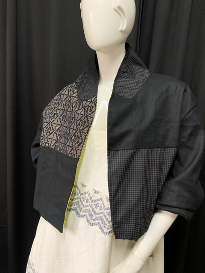 Pulmonia Backless Oversized Jacket in Black