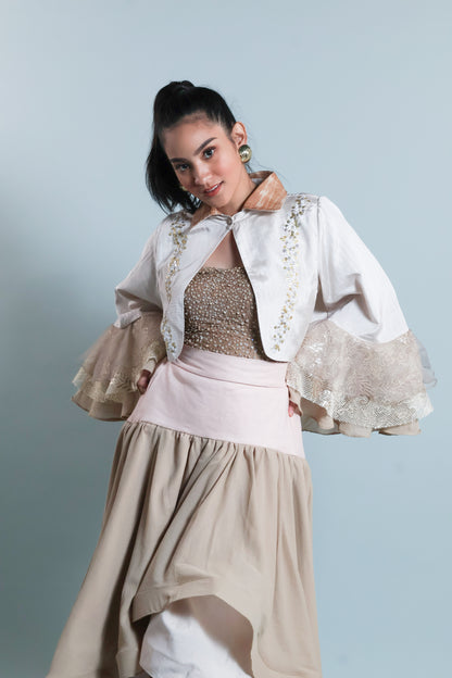LEAD SINGER PONCHO IN CREAM TNALAK