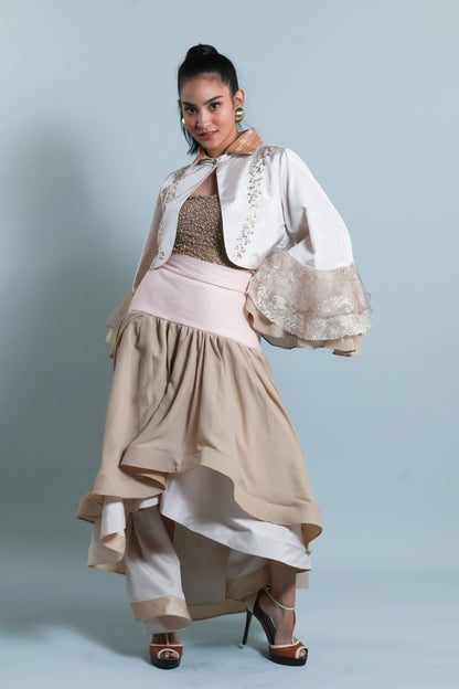 LEAD SINGER PONCHO IN CREAM TNALAK
