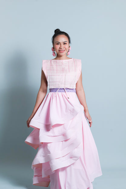 “AY! DEBUT MO?” BARONG BIB AND MALANDI SKIRT SET