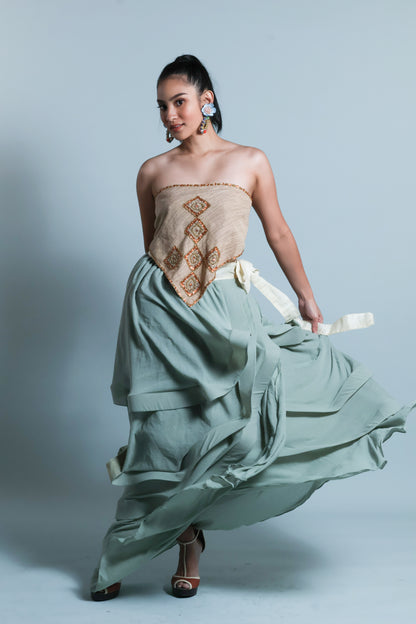 BAGOBO SCARF ON EARTH BINAKOL WITH POMPOM