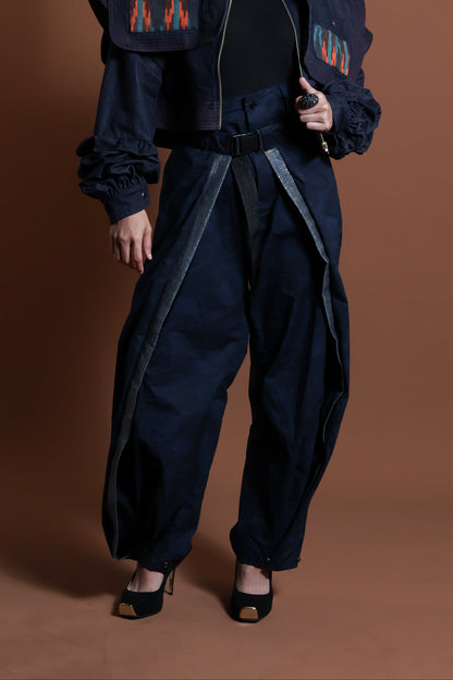 MATATAG ADJUSTABLE WIDE BLUE FATIGUE MILITARY