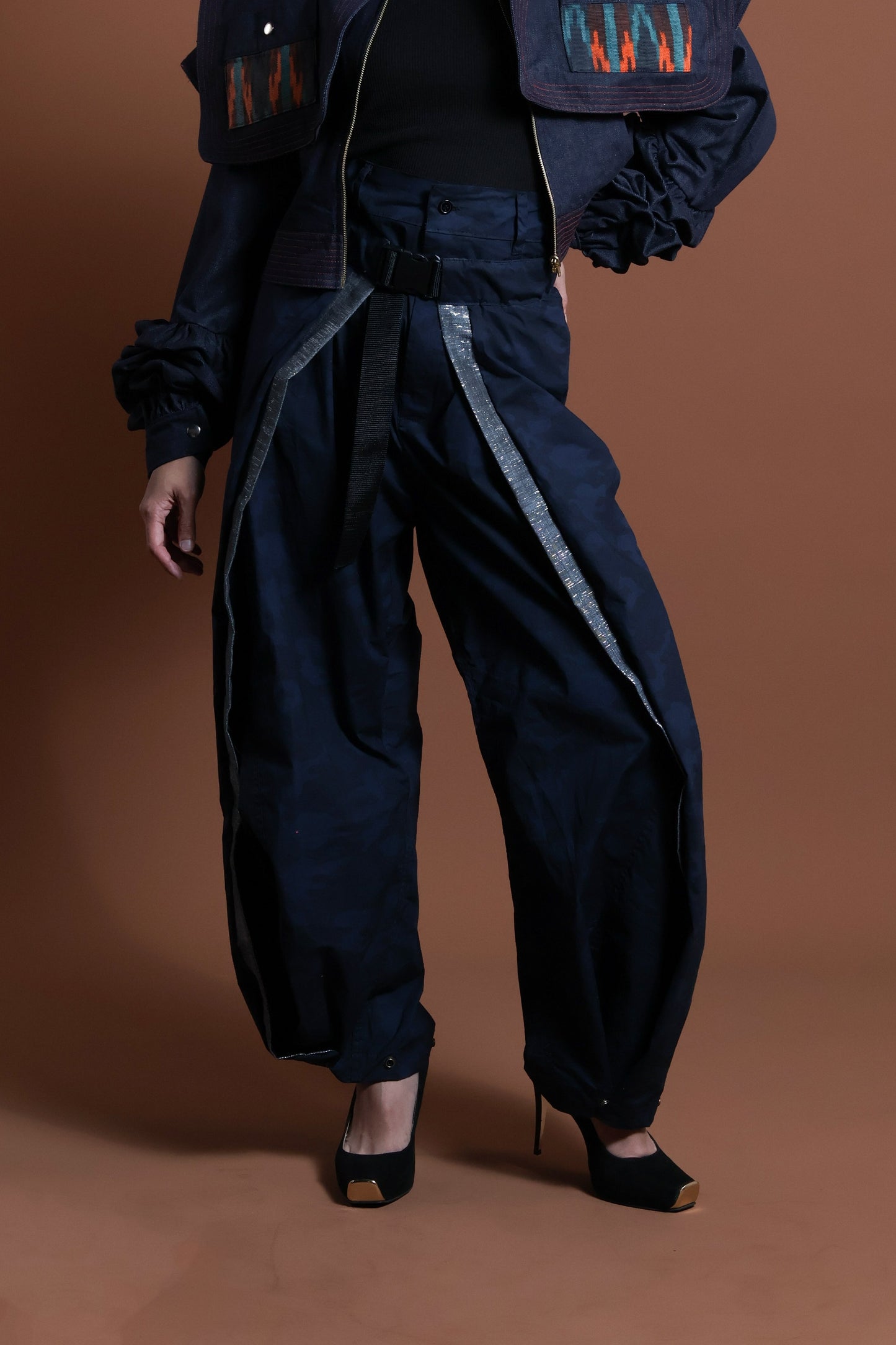MATATAG ADJUSTABLE WIDE BLUE FATIGUE MILITARY