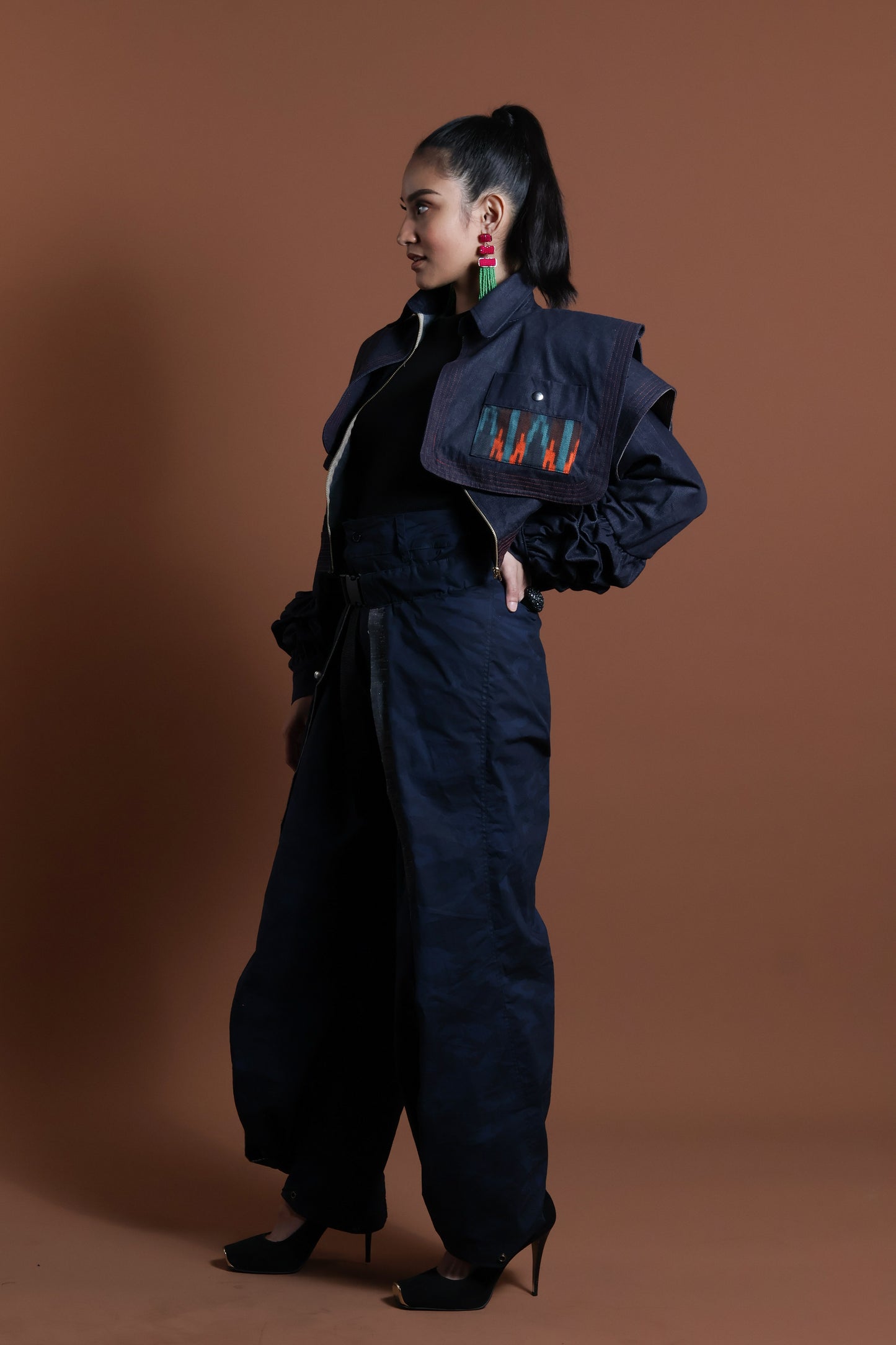 MATATAG ADJUSTABLE WIDE BLUE FATIGUE MILITARY