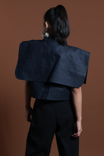 LAGING HANDA SQUARE JACKET DENIM IN KALINGA CORDILLERA EMBROIDERY