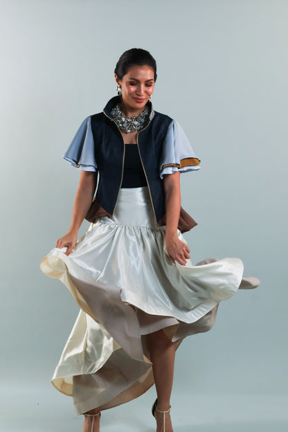 NEBUKADNEZZAR SKIRT IN OFF WHITE