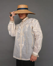 Load image into Gallery viewer, Balikatan Premium Pina Barong for Men in Geometric Pattern by Berches