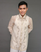 Load image into Gallery viewer, Gwapo! Premium Pina Barong for Men in Geometric Pattern by Berches