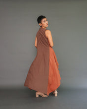 Load image into Gallery viewer, Ala-ala Rustic Earth Flowy Uneven Linen Dress