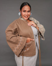 Load image into Gallery viewer, Todo Biday Earth Tone Oversized Denim Jacket