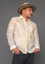 Load image into Gallery viewer, Maginoo Premium Pina Barong for Men in Geometric Pattern by Berches