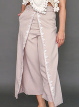 Load image into Gallery viewer, Maayos Kausap Non-Crumple Flair Pants with Hand Embroidery