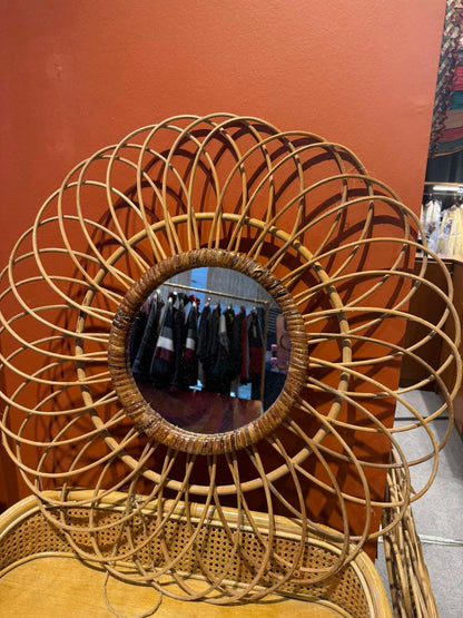 Mother Lily Rattan Mirror