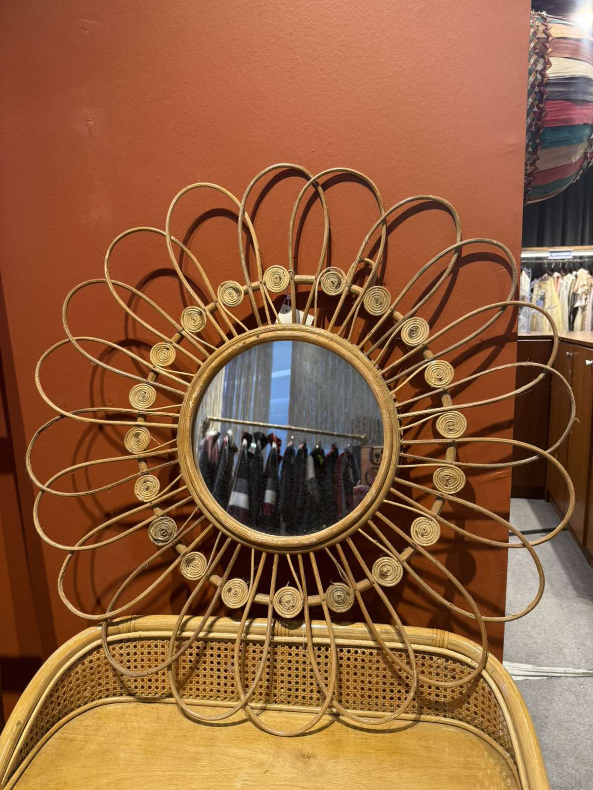 Mother Lily Rattan Mirror