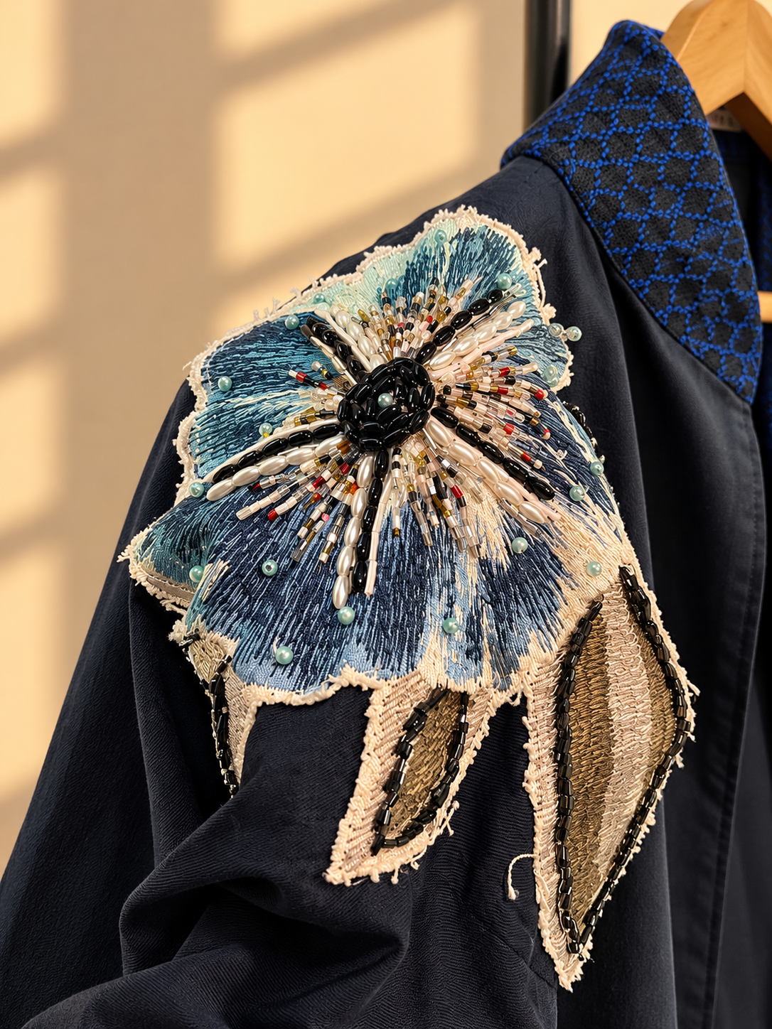 NAG IISA WALANG KATULAD IN BLUE WITH KUNDIMAN AND  FLOPRAL APPLIQUE