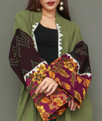 Gabing Mapayapa Olive Green Floral