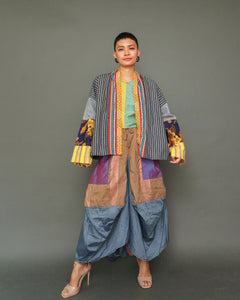 Gabing Mapayapa Black Stripes with Malong and Kantarines Weave