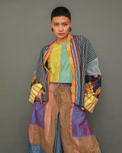 Load image into Gallery viewer, Gabing Mapayapa Black Stripes with Malong and Kantarines Weave