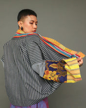 Load image into Gallery viewer, Gabing Mapayapa Black Stripes with Malong and Kantarines Weave