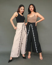 Load image into Gallery viewer, Maayos Kausap Non-Crumple Flair Pants with Hand Embroidery