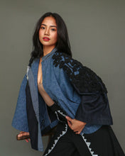 Load image into Gallery viewer, Lakas Maka Madam Oversized Statement Denium Jacket with Hand Embroidery