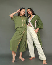 Load image into Gallery viewer, Hayahay Linen Button Down Cover-Up with Tboli Embroidery and Deep Pockets